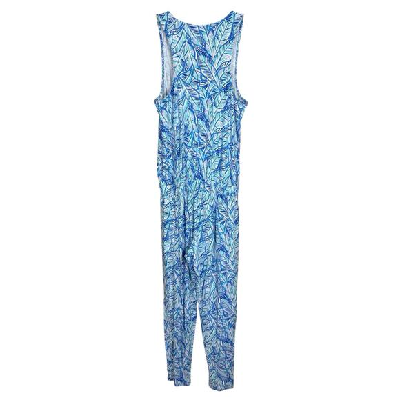 Lilly Pulitzer Paulina Jumpsuit Multi Bennet Blue Let’s Mango S - Picture 4 of 5